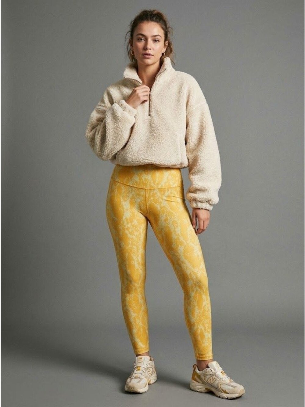Carbon38 Yellow Snakeskin Animal Lux Athlesure Print Leggings L